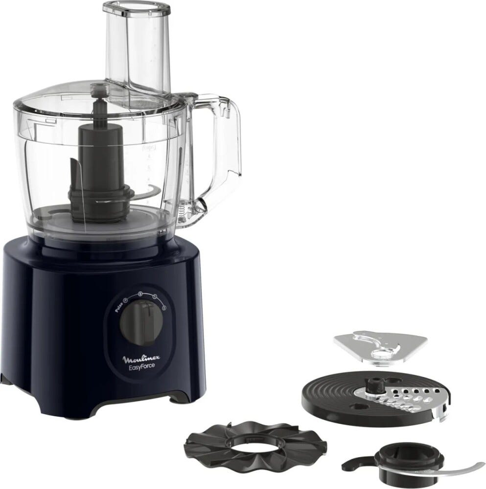 Moulinex FP242810 Easy Force Robot da cucina multifunzione - 2,4 lt - nero