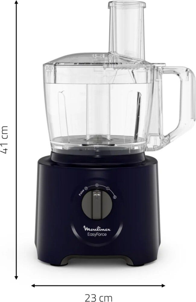 Moulinex FP242810 Easy Force Robot da cucina multifunzione - 2,4 lt - nero