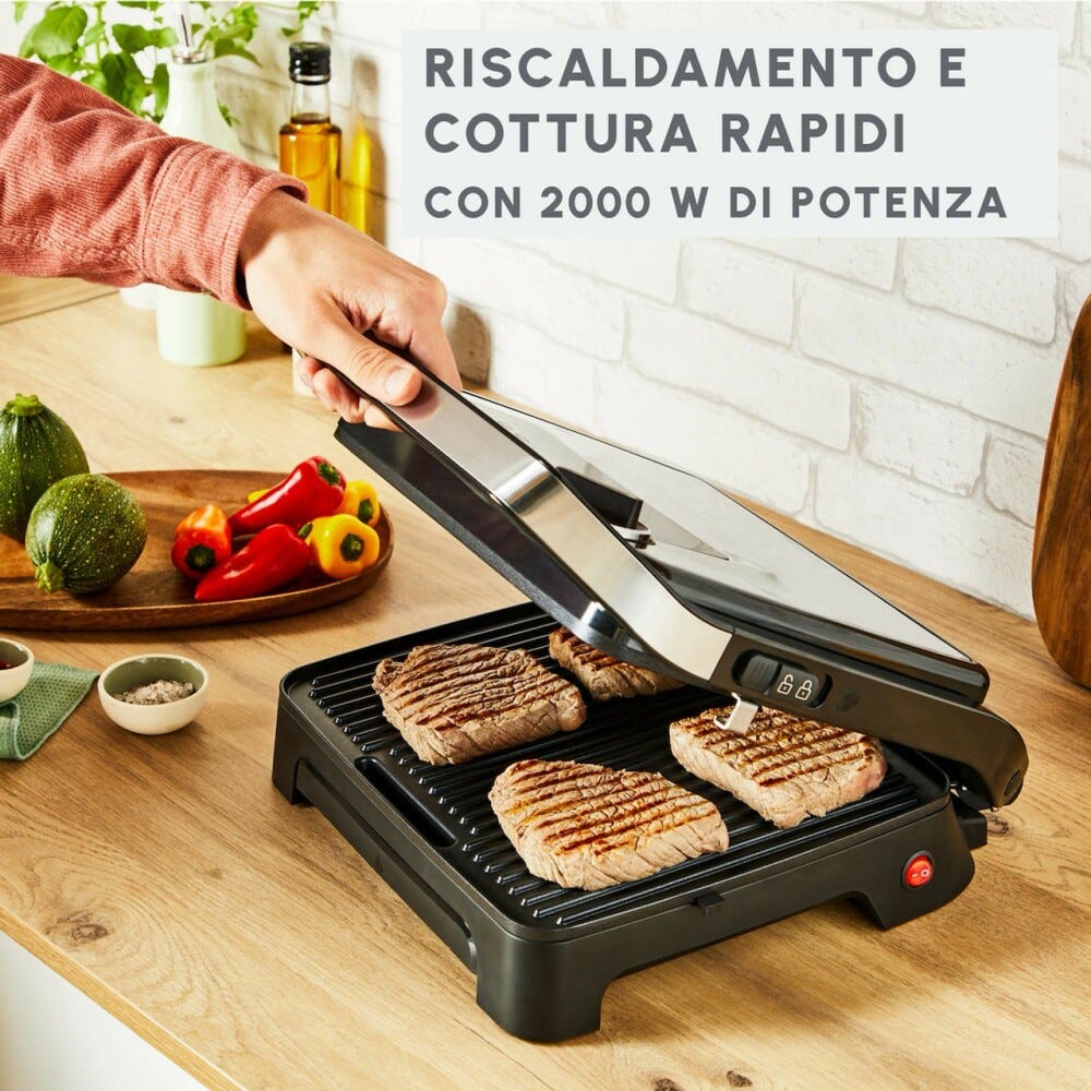 Moulinex GI272D10 Inicio Adjust Griglia elettrica - argento