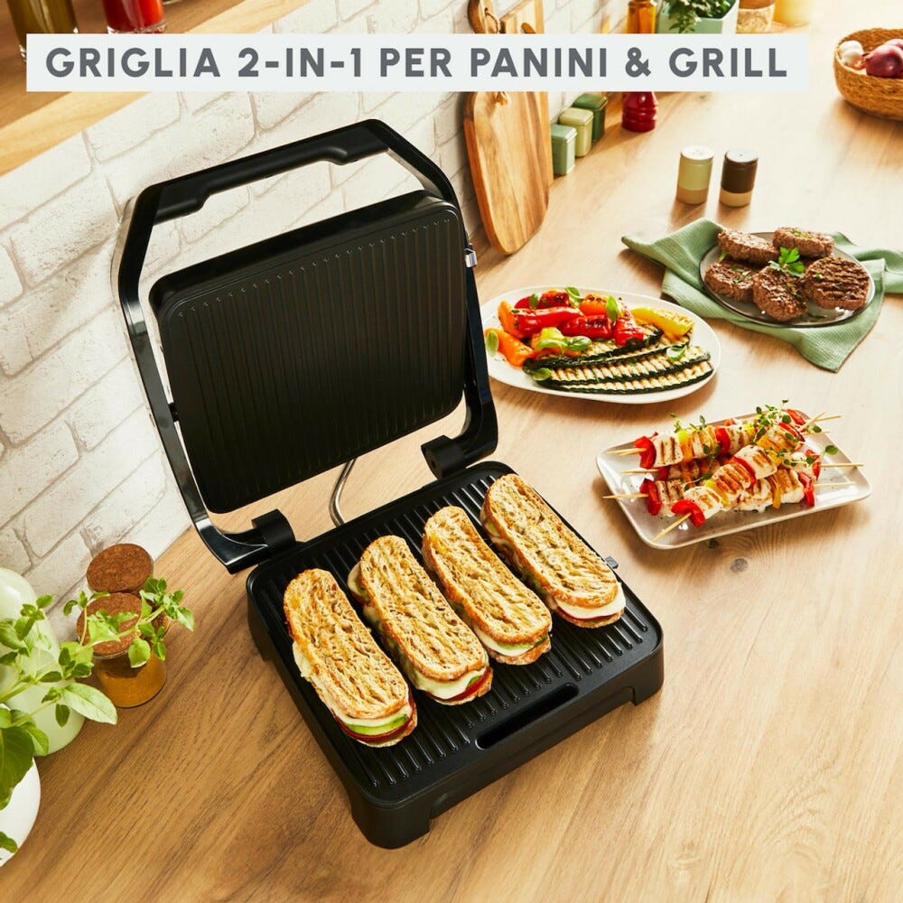 Moulinex GI272D10 Inicio Adjust Griglia elettrica - argento