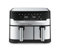 Moulinex EZ905D20 Dual Easy Fry & Grill Friggitrice ad aria doppio cestello 8.3 l. - inox/nero