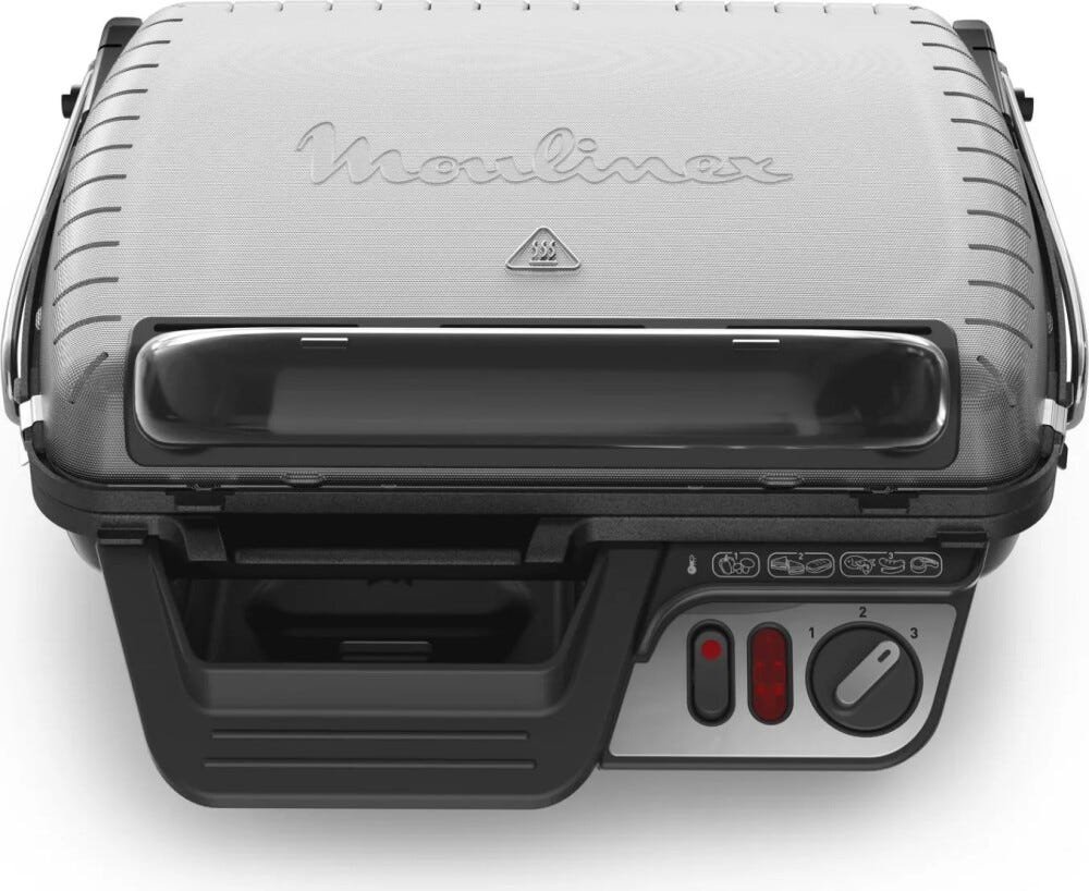 Moulinex GI306010 UltraCompact Comfort Griglia elettrica - inox / nero