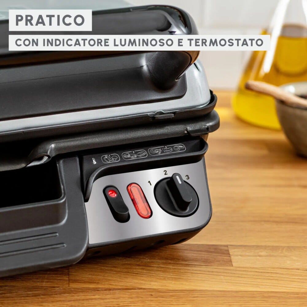 Moulinex GI306010 UltraCompact Comfort Griglia elettrica - inox / nero
