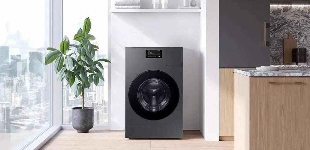 Samsung WD18DB8995BZT2 Bespoke Ai Laudry Combo™ Lavasciuga cm. 69 h. 111 - lavaggio 18 kg - asciugatura 11 kg - gray