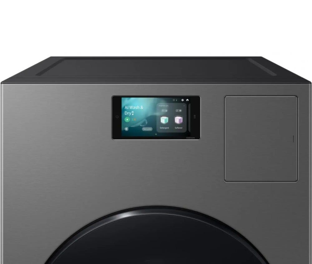 Samsung WD18DB8995BZT2 Bespoke Ai Laudry Combo™ Lavasciuga cm. 69 h. 111 - lavaggio 18 kg - asciugatura 11 kg - gray