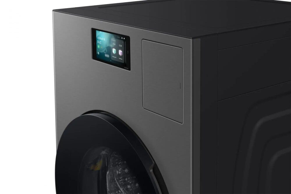 Samsung WD18DB8995BZT2 Bespoke Ai Laudry Combo™ Lavasciuga cm. 69 h. 111 - lavaggio 18 kg - asciugatura 11 kg - gray