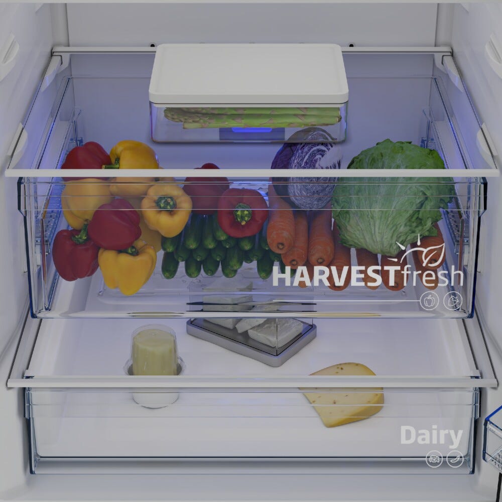 Beko B5RCNE565HXP Beyond Frigorifero con congelatore a libera installazione cm. 70 h. 192 - lt. 490 - inox