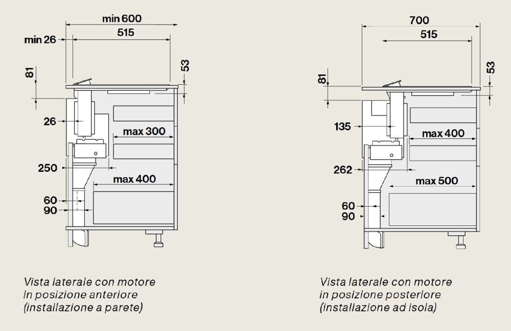 Falmec BRERA 75 COOKING SYSTEM Piano cottura a induzione cm 75 con cappa integrata da 800 m3/h - vetroceramica nero lucido