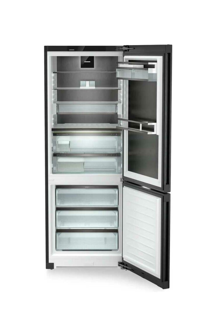 Liebherr CBNbsc 778i Peak Frigorifero con congelatore a libera installazione cm. 75 h. 202 - lt. 473 - inox black