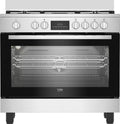 Beko BGM 11226 EX Cucina da accosto cm. 90x60 - 5 fuochi a gas + 1 forno elettrico - inox
