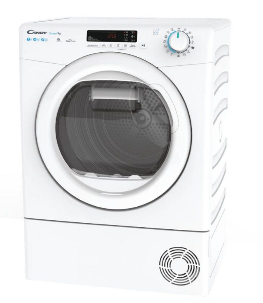 Candy CSO4H7A2DE-S Smart Pro Asciugatrice slim cm. 60 - profondità cm. 48 - capacità 7 kg. - bianco