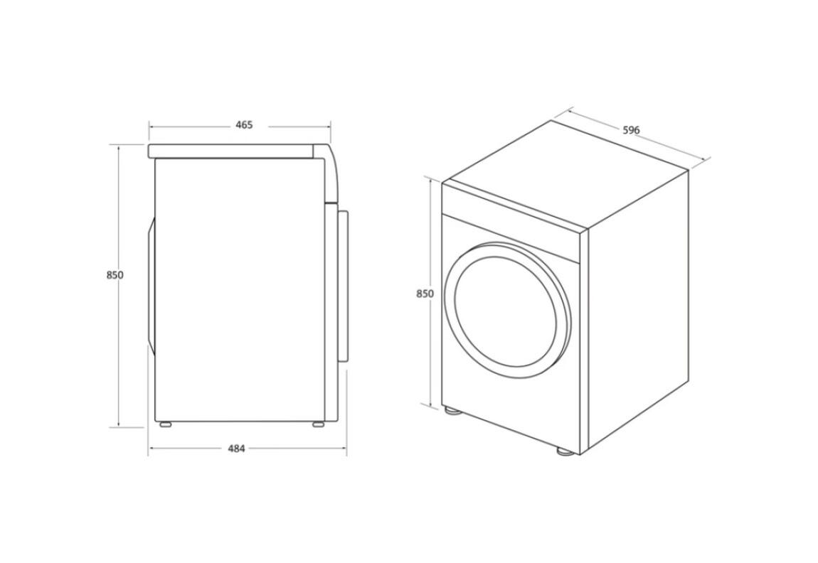 Candy CSO4H7A2DE-S Smart Pro Asciugatrice slim cm. 60 - profondità cm. 48 - capacità 7 kg. - bianco