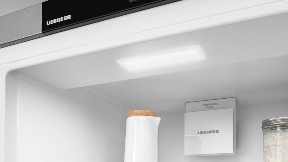 Liebherr CBNsda5223 Plus Frigorifero con congelatore a libera installazione cm. 60 h 186 - lt. 320 - argento
