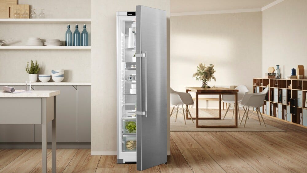 Liebherr CBNsda575i Prime Frigorifero con congelatore a libera installazione cm. 60 h. 202 - lt 362 - argento