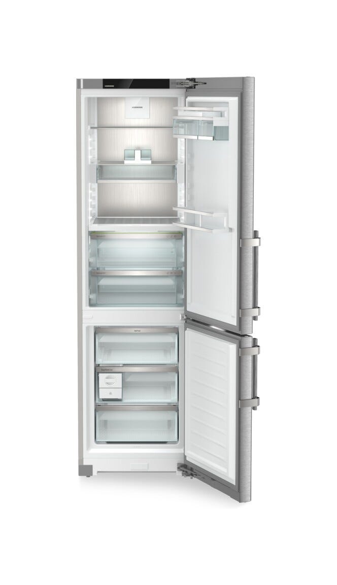 Liebherr CBNsda575i Prime Frigorifero con congelatore a libera installazione cm. 60 h. 202 - lt 362 - argento
