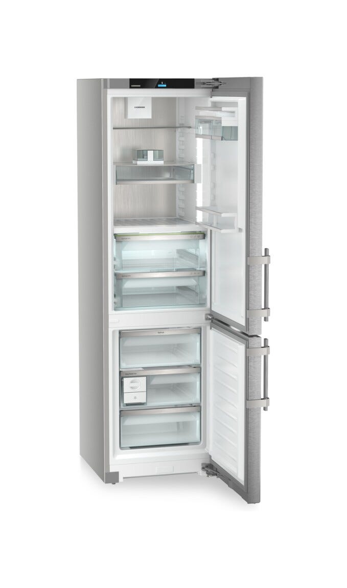 Liebherr CBNsda575i Prime Frigorifero con congelatore a libera installazione cm. 60 h. 202 - lt 362 - argento