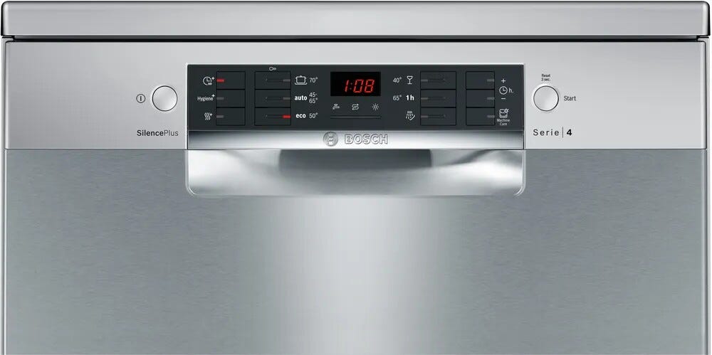 Bosch SMS46KI01E 4 Lavastoviglie a libera installazione cm. 60 - 13 coperti - inox spazzolato antimpronta