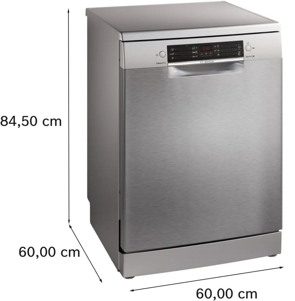 Bosch SMS46KI01E 4 Lavastoviglie a libera installazione cm. 60 - 13 coperti - inox spazzolato antimpronta