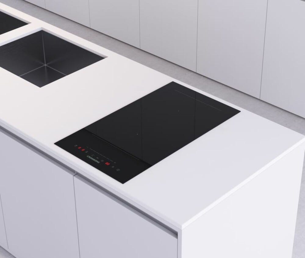 Cromberg HIK30FB Piano cottura a induzione domino cm. 29 - vetro nero