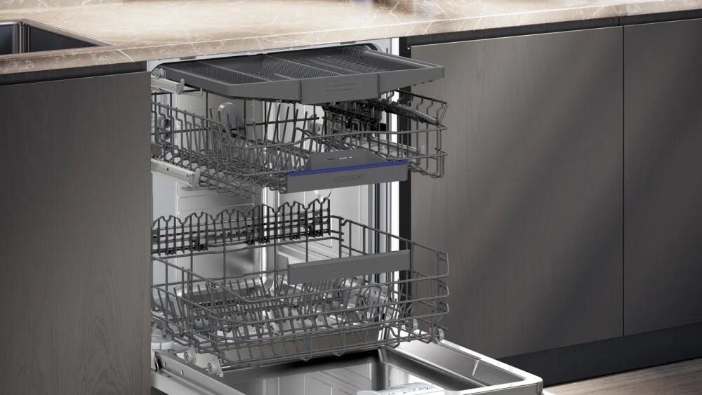 Siemens SN73HX14CE iq300 Lavastoviglie a incasso totale 14 coperti, Home Connect, varioHinge, cerniere sliding