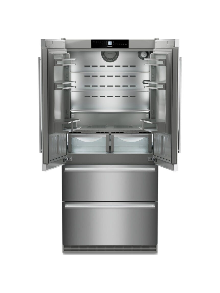 Liebherr CBNste8872 Frigorifero con congelatore a libera installazione cm. 91 h 203 - lt. 522 - argento