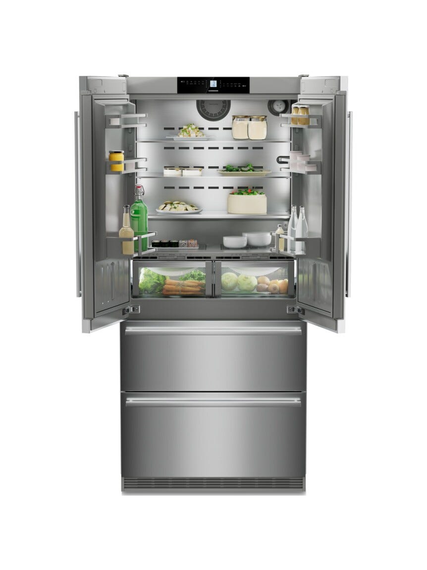 Liebherr CBNste8872 Frigorifero con congelatore a libera installazione cm. 91 h 203 - lt. 522 - argento