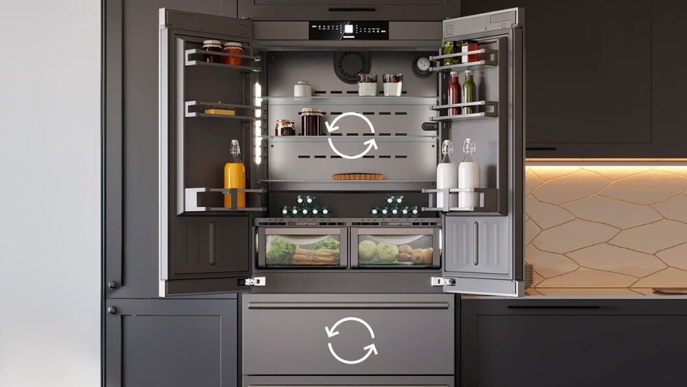 Liebherr CBNste8872 Frigorifero con congelatore a libera installazione cm. 91 h 203 - lt. 522 - argento