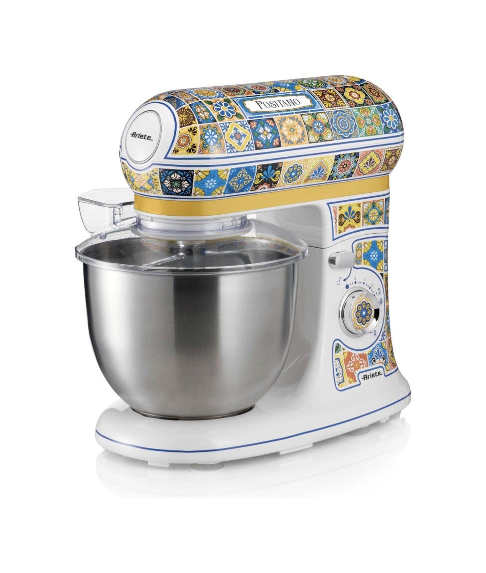 Ariete 1588/0P Positano Impastatrice planetaria lt. 5,5 - bianco/giallo
