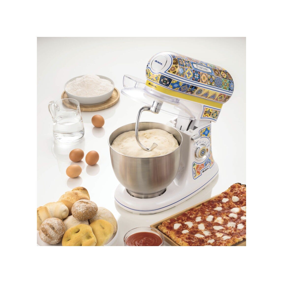 Ariete 1588/0P Positano Impastatrice planetaria lt. 5,5 - bianco/giallo