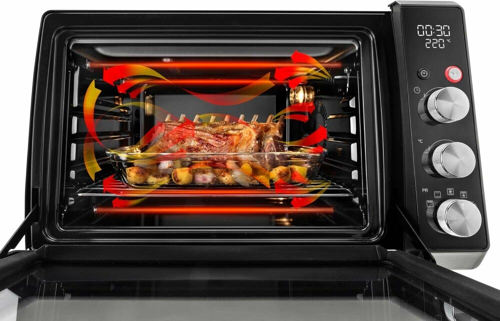 De Longhi DO34326 Sfornatutto Chef Forno elettrico cm. 53 - nero titanio