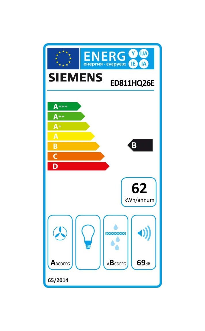 Siemens ED811HQ26E iq500 Piano cottura a induzione cappa integrata cm. 80 - vetroceramica nero