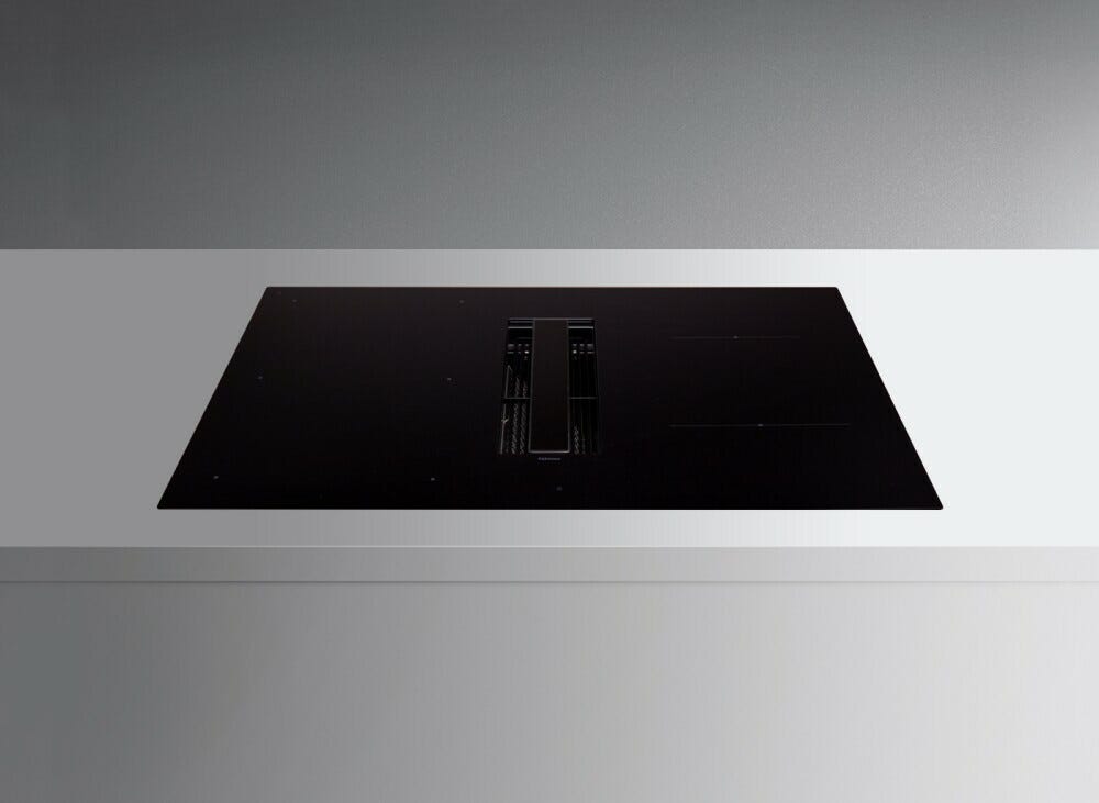 Falmec ZERO EASY 76 COOKING SYSTEM Piano cottura a induzione 76 cm con cappa filtrante integrata da 600 m3/h - vetroceramica nero