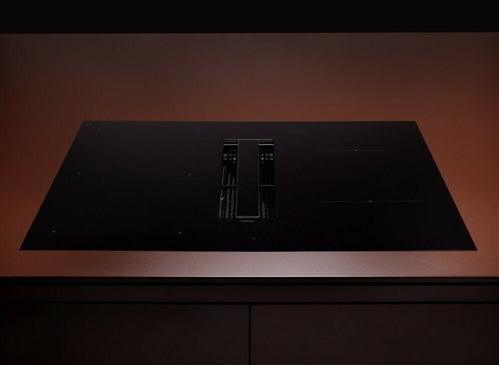 Falmec ZERO COOKING SYSTEM Piano cottura a induzione 84 cm con cappa aspirante integrata da 600 m3/h - vetroceramica nero