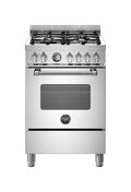 Bertazzoni MAS64L1EXT Master Cucina da accosto cm. 60 - 4 fuochi a gas + forno elettrico - inox
