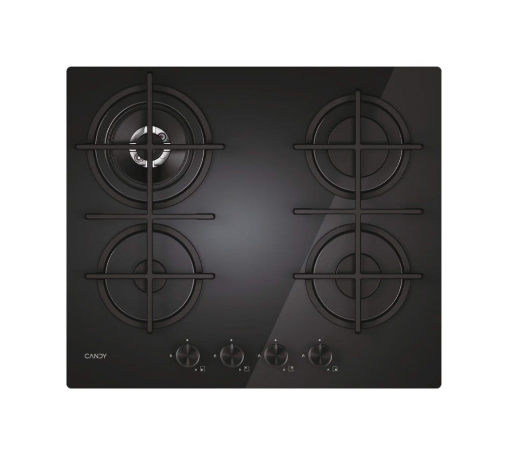 Candy 33803483 Moderna Gas on Glass Piano cottura a gas cm. 60 - vetro nero