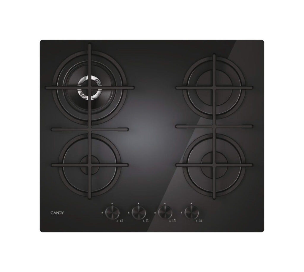 Candy 33803483 Moderna Gas on Glass Piano cottura a gas cm. 60 - vetro nero