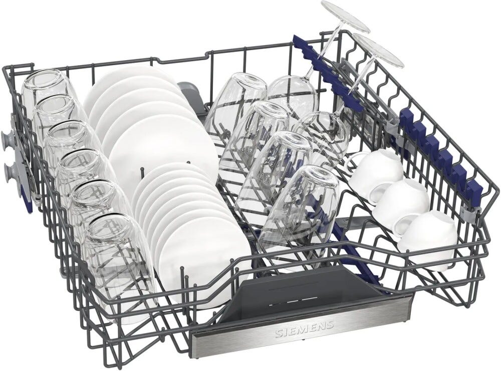 Siemens SN95EX12CE iq500 Lavastoviglie integrata totale cm. 60 - 14 coperti - cerniere sliding
