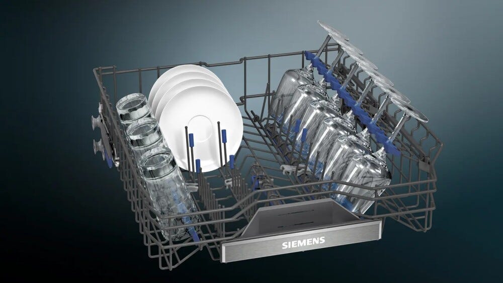 Siemens SN97TX02CE iq700 Lavastoviglie integrata totale cm. 60 - 14 coperti - cerniere sliding