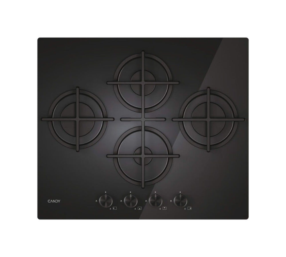 Candy 33803485 Moderna Gas on Glass Piano cottura a gas cm. 60 - vetro nero