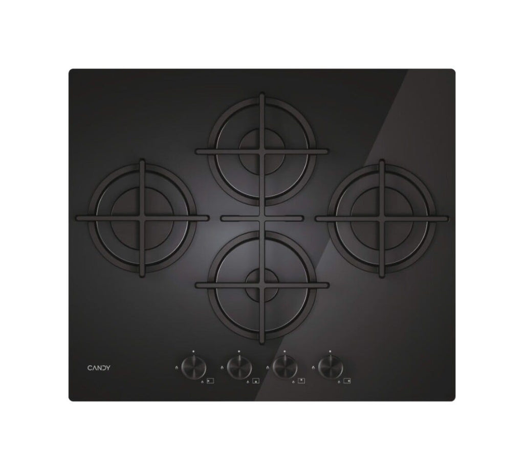 Candy 33803485 Moderna Gas on Glass Piano cottura a gas cm. 60 - vetro nero