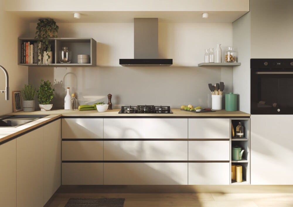 Candy 33803485 Moderna Gas on Glass Piano cottura a gas cm. 60 - vetro nero