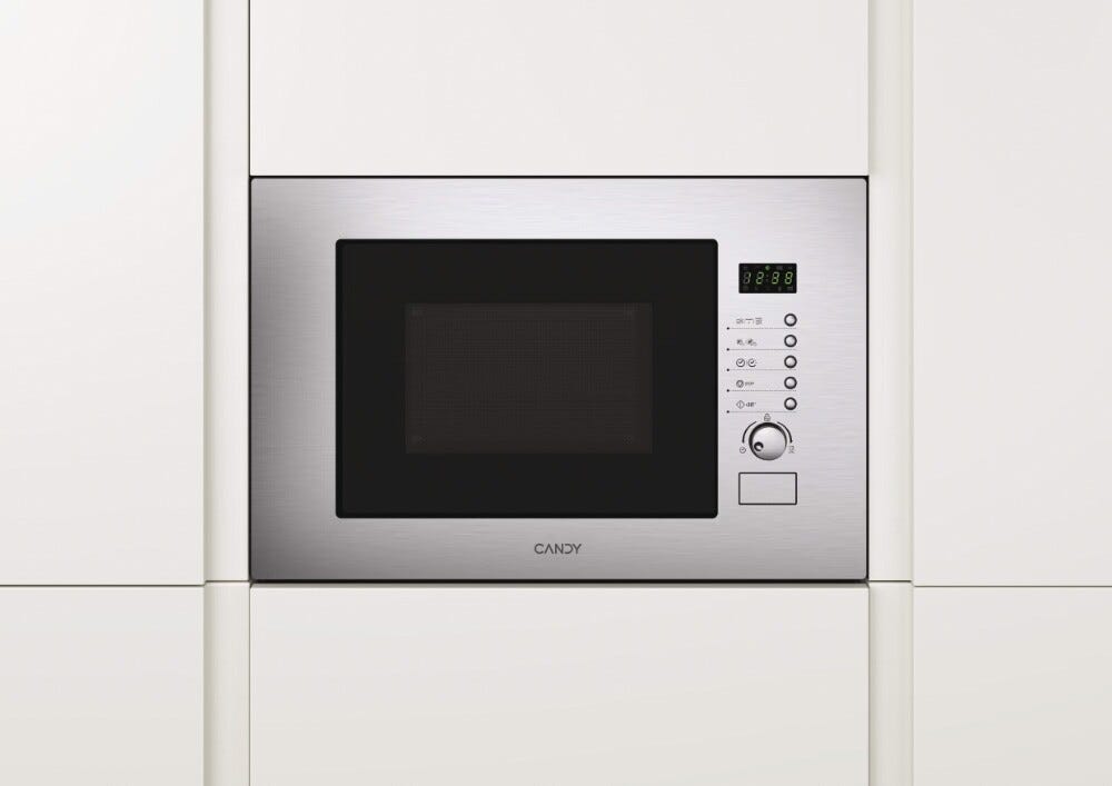 Candy 38900812 Wave 600 Full Door Forno microonde da incasso cm. 60 h. 39 - inox