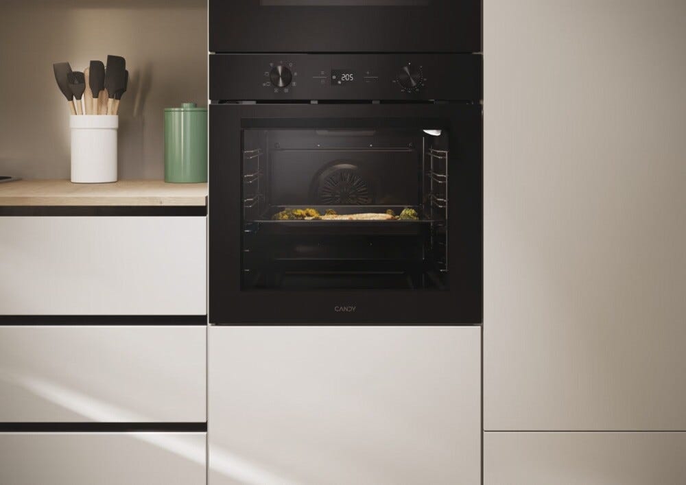 Candy CA6N3T1HTB Bake 600 Full Black Forno elettrico cm. 60 - nero