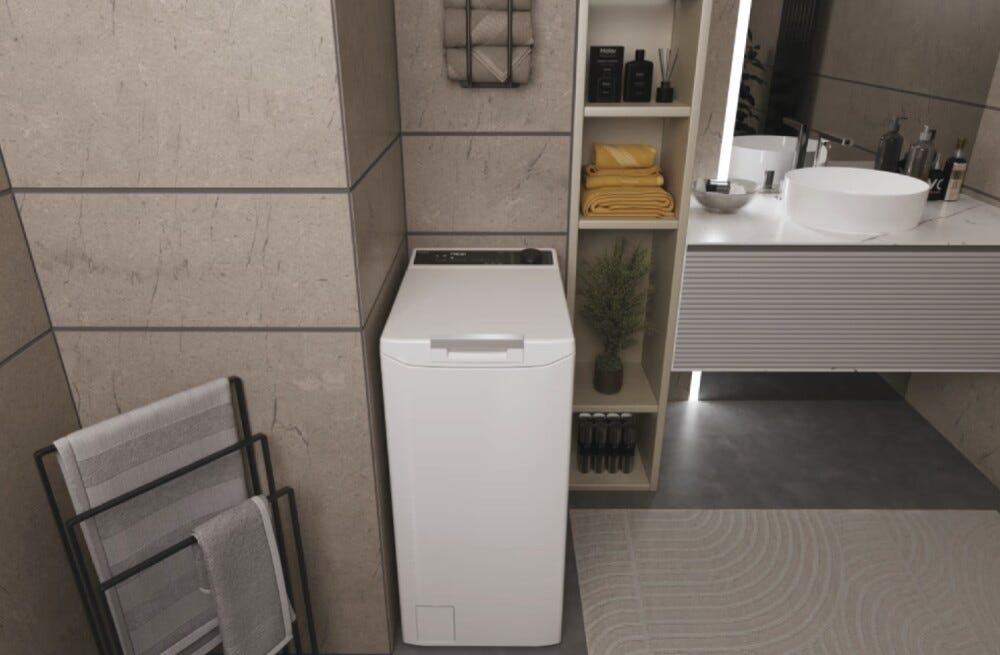 Haier THASN286TM5-S T Serie 7 Lavatrice a carica dall'alto cm. 41 - capacità 8 kg - bianco