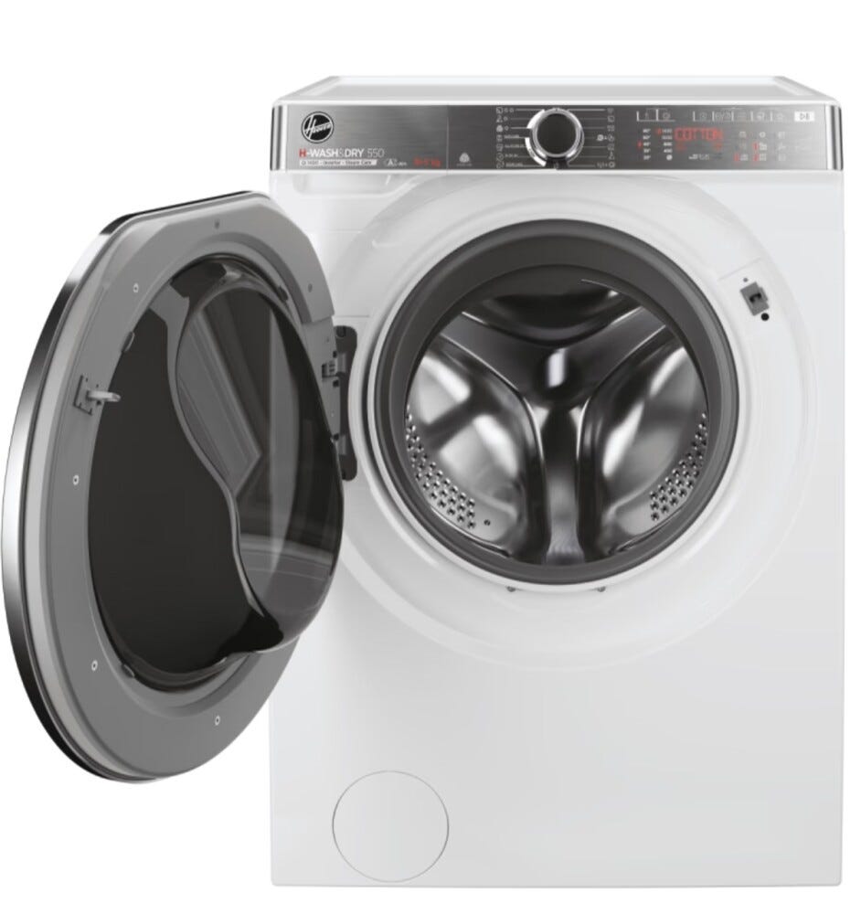 Hoover H5DPB 485BC9/1-S H-WASH&DRY 550 Lavasciuga cm. 60 - lavaggio 8 kg - asciugatura 5 kg - bianco
