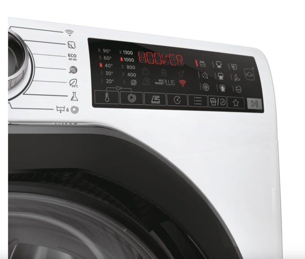 Hoover H3WPS4376TAMB6-S H-WASH 350 Lavatrice cm. 60 - capacità 7 kg - bianco