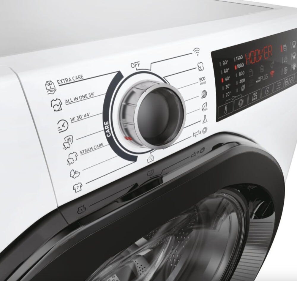 Hoover H3WPS4376TAMB6-S H-WASH 350 Lavatrice cm. 60 - capacità 7 kg - bianco