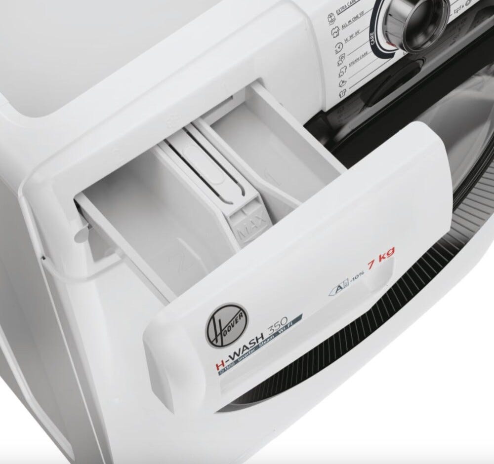 Hoover H3WPS4376TAMB6-S H-WASH 350 Lavatrice cm. 60 - capacità 7 kg - bianco