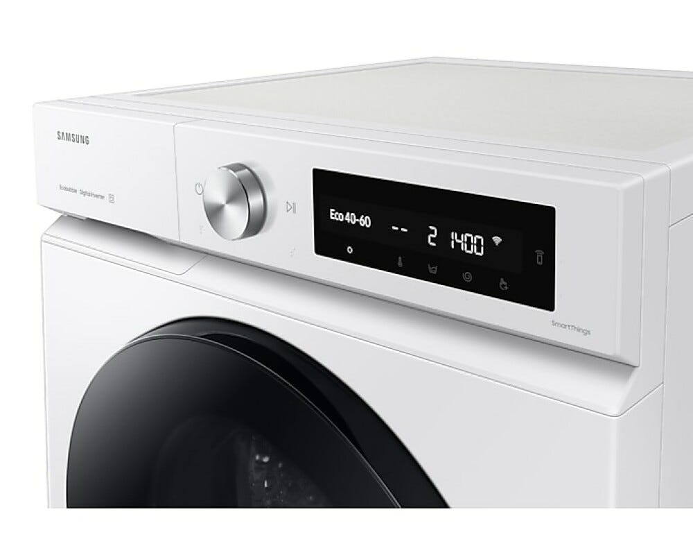 Samsung WW90DB7U34GWU3 Bespoke ai Lavatrice cm. 60 - capacità 9 kg - bianco/nero