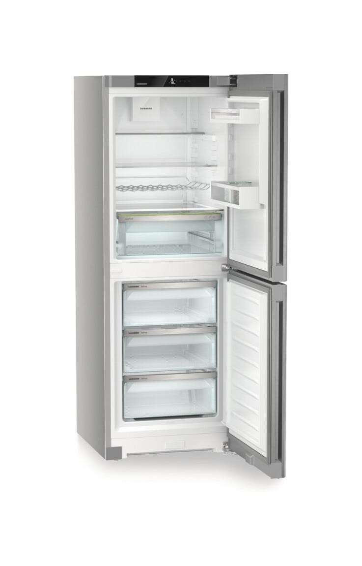Liebherr CNsfc5023 Plus Frigorifero con congelatore a libera installazione cm. 60 h. 166 - lt. 280 - argento